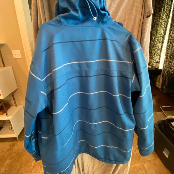 Burton Dryride Hooded Thermolite DHAKA Ski Snowboard Jacket BLUE Men's XL - Picture 8 of 15